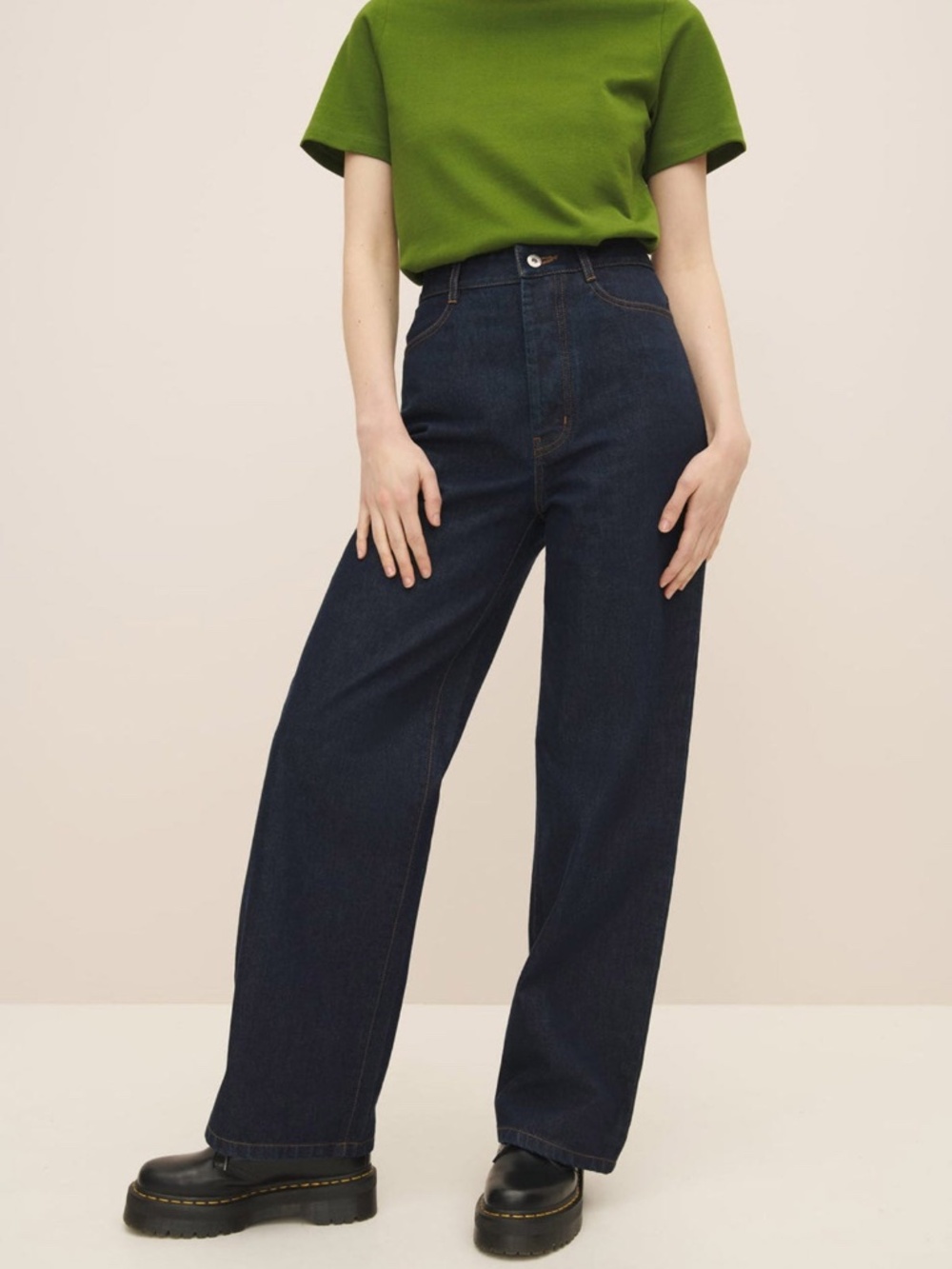 Kowtow Sailor Jeans - Dark Wash XXS